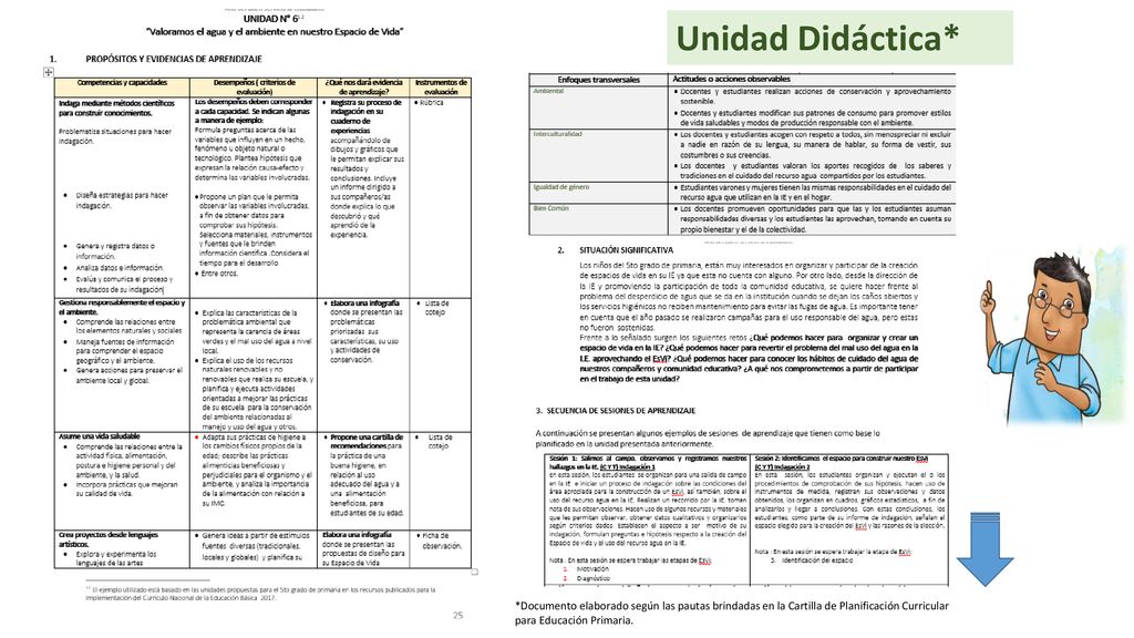 Unidad Didáctica* *Documento elaborado según las pautas brindadas en la Cartilla de Planificación Curricular para Educación Primaria.