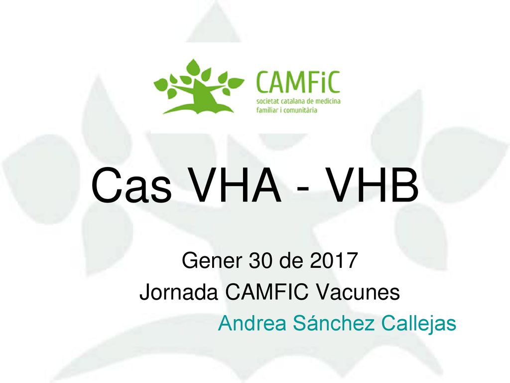 Gener 30 de 2017 Jornada CAMFIC Vacunes Andrea Sánchez Callejas