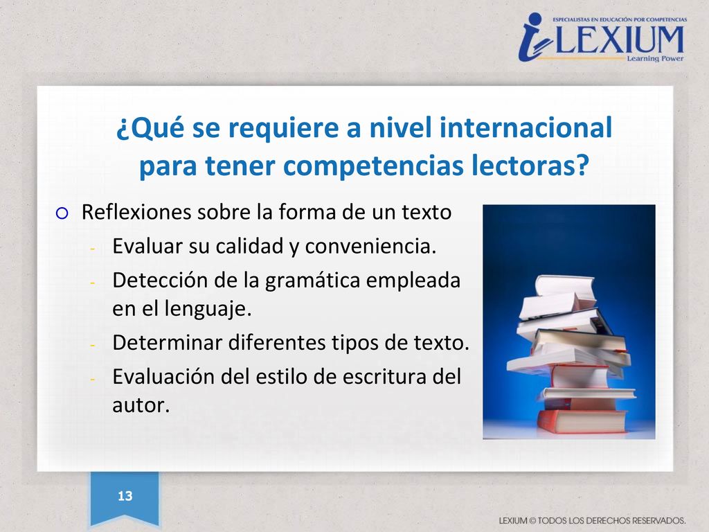 ¿Qué se requiere a nivel internacional para tener competencias lectoras