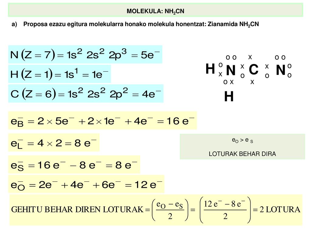 H C N o o x o o x MOLEKULA: NH2CN