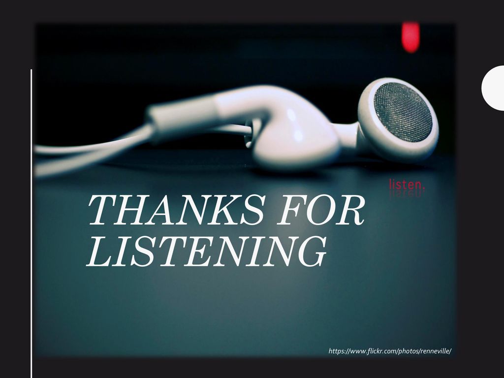 Thanks for listening
