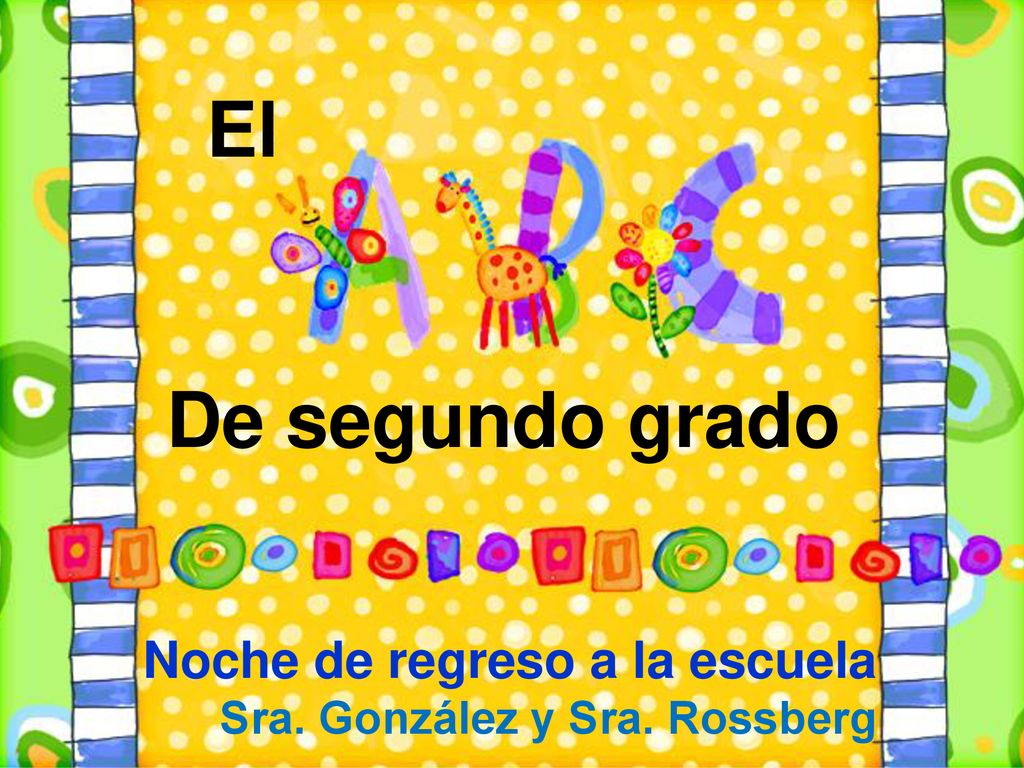 Noche de regreso a la escuela Sra. González y Sra. Rossberg