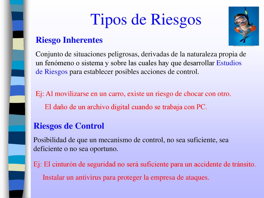 Tipos de Riesgos Riesgo Inherentes Riesgos de Control