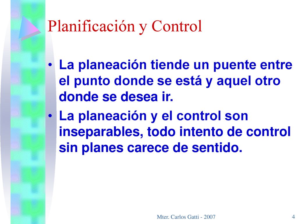 Planificación y Control