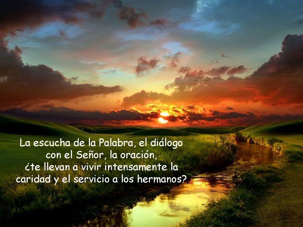 La escucha de la Palabra, el diálogo con el Señor, la oración, ¿te llevan a vivir intensamente la caridad y el servicio a los hermanos