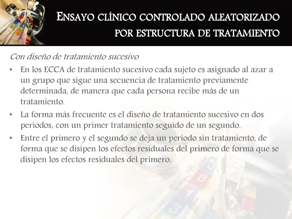 Ensayo clínico controlado aleatorizado por estructura de tratamiento
