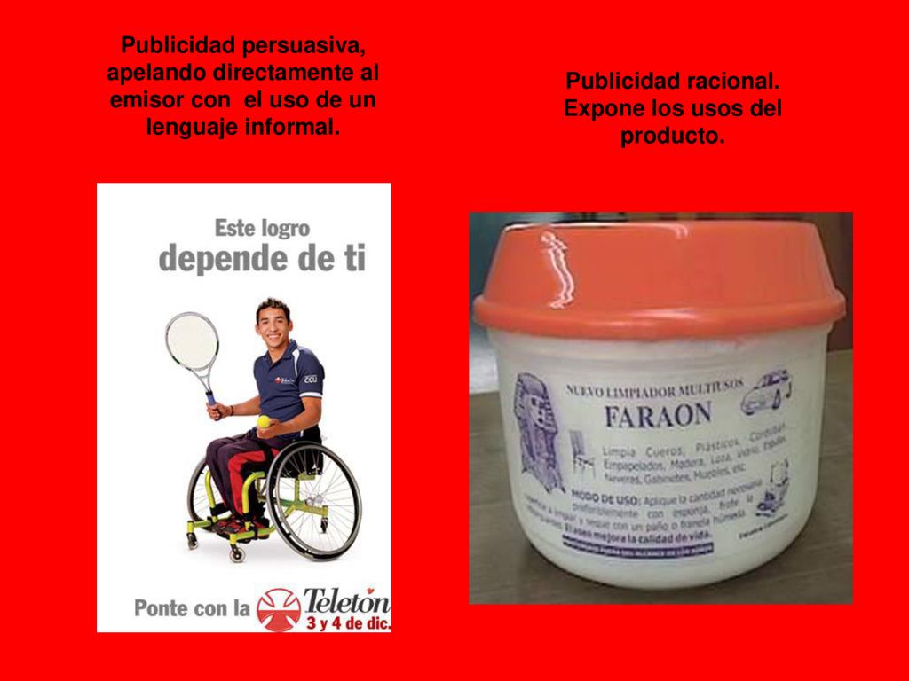 Publicidad racional. Expone los usos del producto.