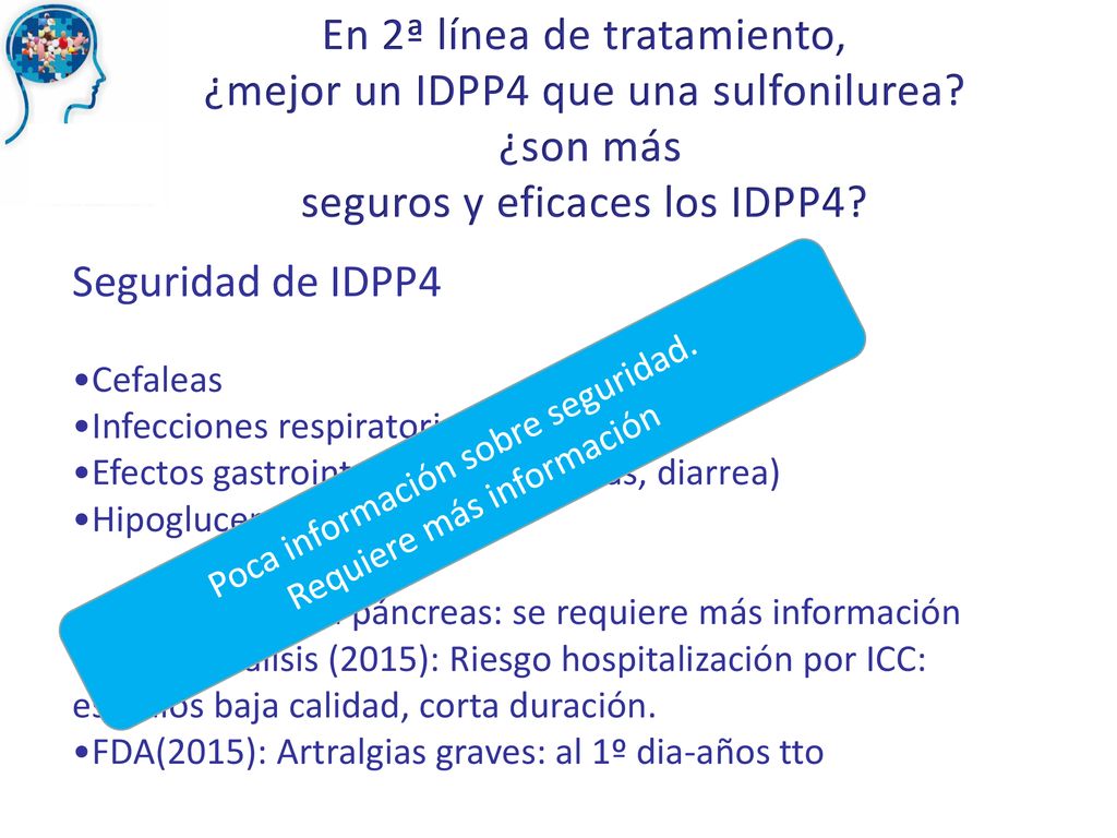 En 2ª línea de tratamiento, ¿mejor un IDPP4 que una sulfonilurea