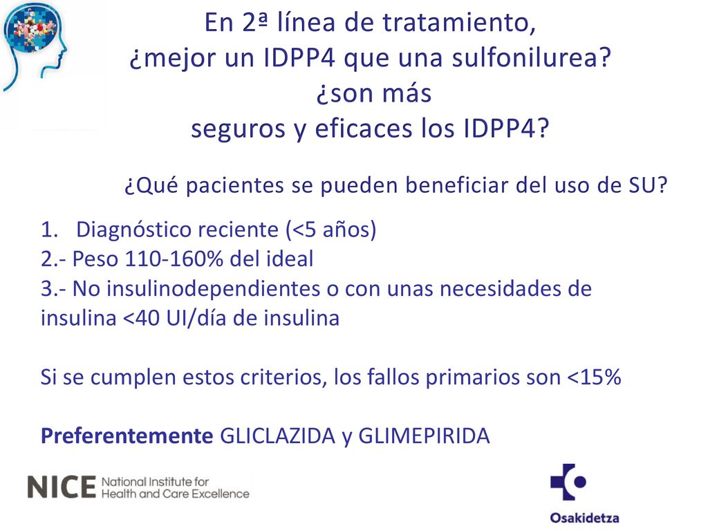 En 2ª línea de tratamiento, ¿mejor un IDPP4 que una sulfonilurea
