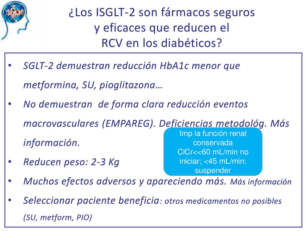 ¿Los ISGLT-2 son fármacos seguros y eficaces que reducen el