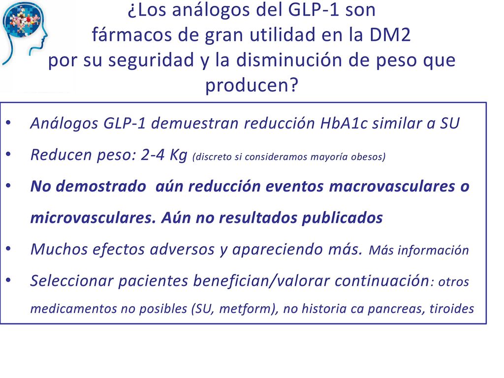 ¿Los análogos del GLP-1 son fármacos de gran utilidad en la DM2