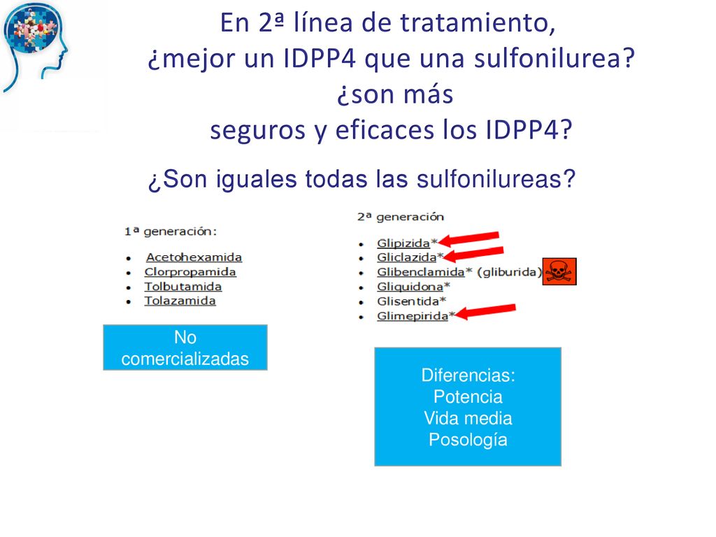 En 2ª línea de tratamiento, ¿mejor un IDPP4 que una sulfonilurea