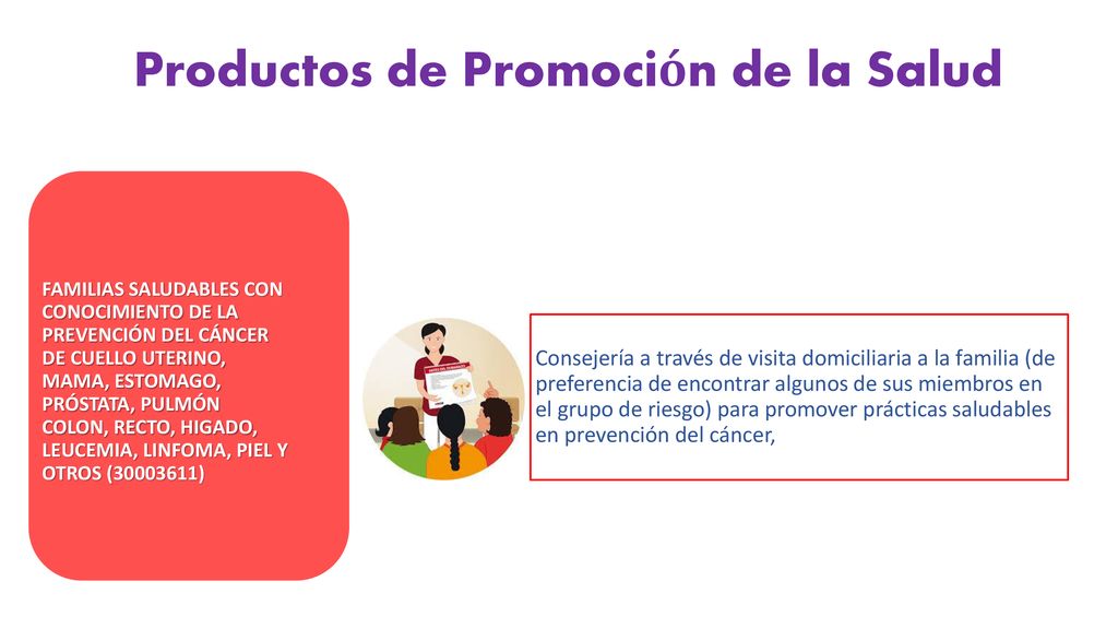 Productos de Promoción de la Salud
