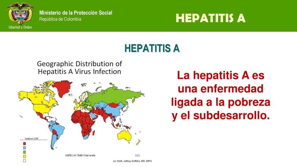 HEPATITIS A HEPATITIS A La hepatitis A es una enfermedad ligada a la pobreza y el subdesarrollo.