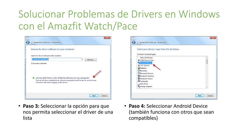 Solucionar Problemas de Drivers en Windows con el Amazfit Watch/Pace