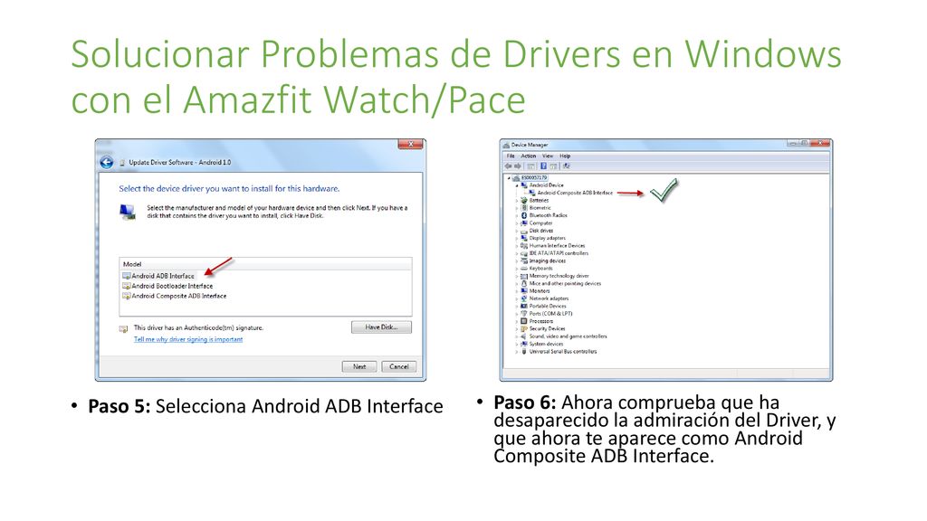 Solucionar Problemas de Drivers en Windows con el Amazfit Watch/Pace