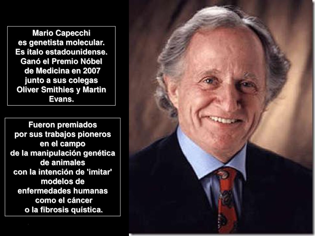 es genetista molecular. Es ítalo estadounidense. Ganó el Premio Nóbel