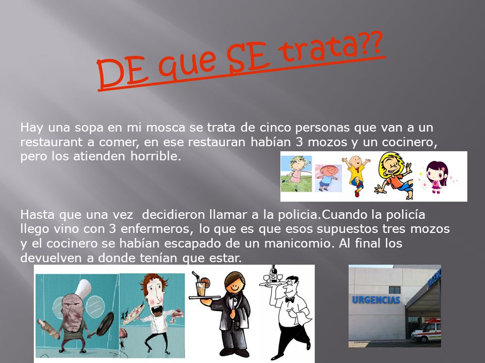DE que SE trata