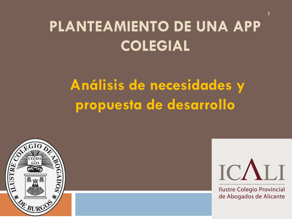 PLANTEAMIENTO DE UNA APP COLEGIAL Análisis de necesidades y propuesta de desarrollo