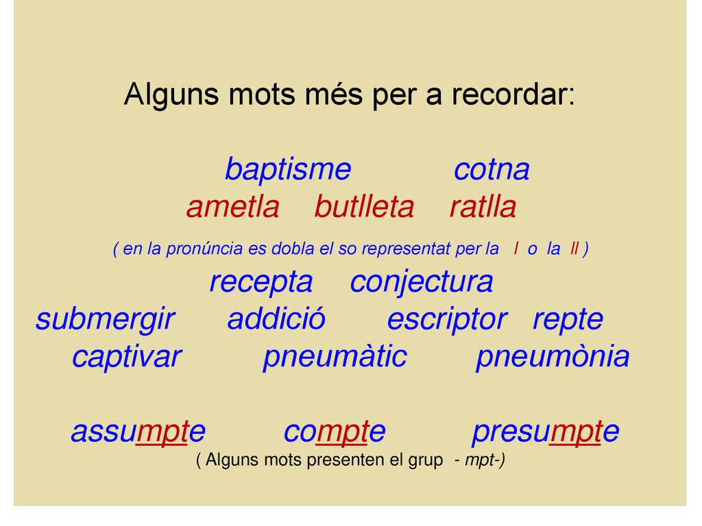 Alguns mots més per a recordar: baptisme