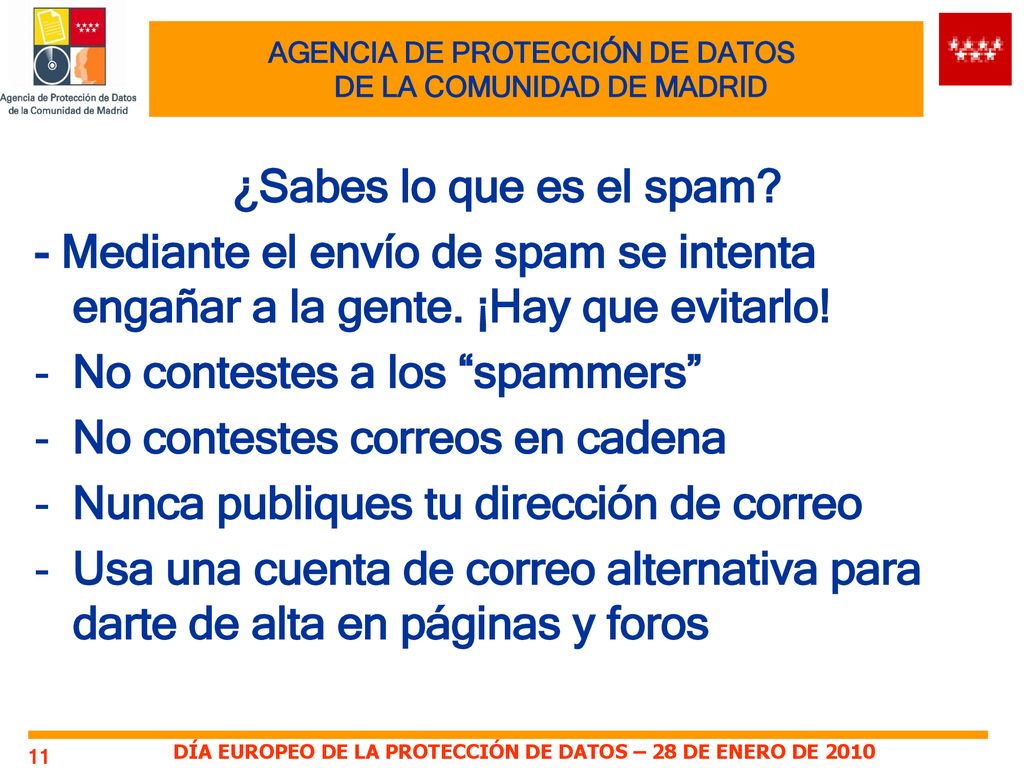 AGENCIA DE PROTECCIÓN DE DATOS DE LA COMUNIDAD DE MADRID