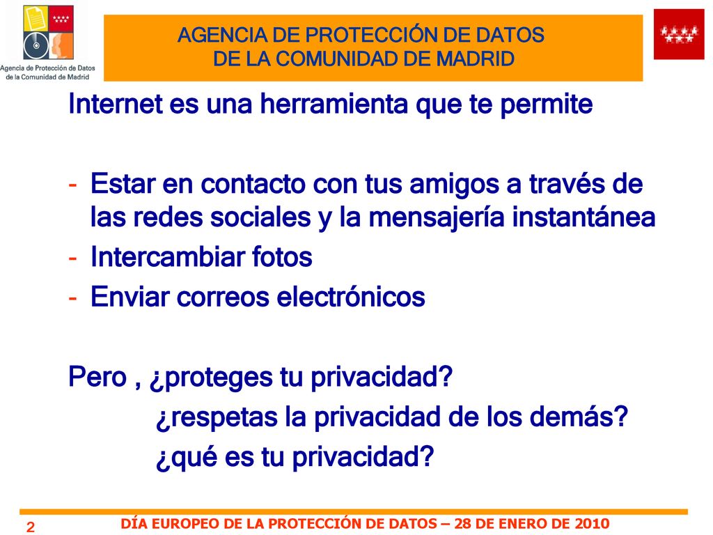 AGENCIA DE PROTECCIÓN DE DATOS DE LA COMUNIDAD DE MADRID
