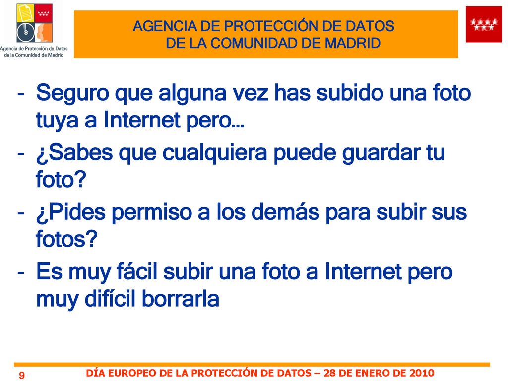 AGENCIA DE PROTECCIÓN DE DATOS DE LA COMUNIDAD DE MADRID