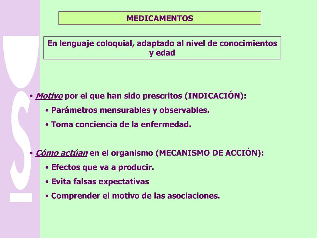En lenguaje coloquial, adaptado al nivel de conocimientos y edad
