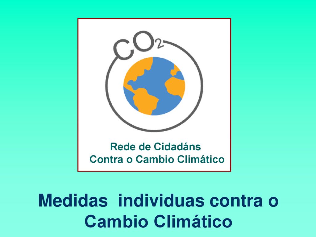 Contra o Cambio Climático Medidas individuas contra o Cambio Climático
