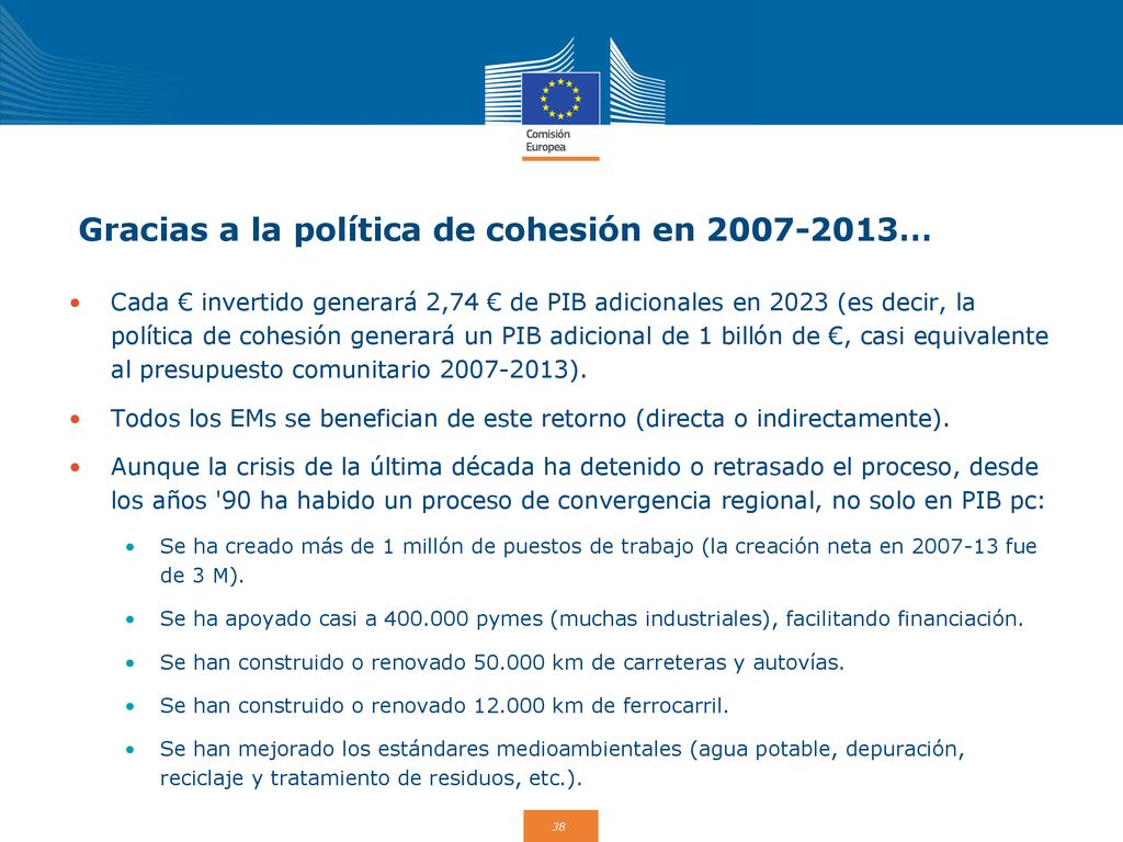 La Pol Tica De Cohesi N O C Mo Europa Invierte En Sus Regiones Ppt Descargar