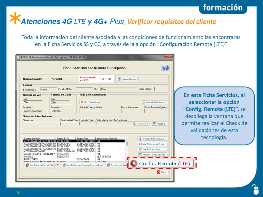 Atenciones 4G LTE y 4G+ Plus_Verificar requisitos del cliente