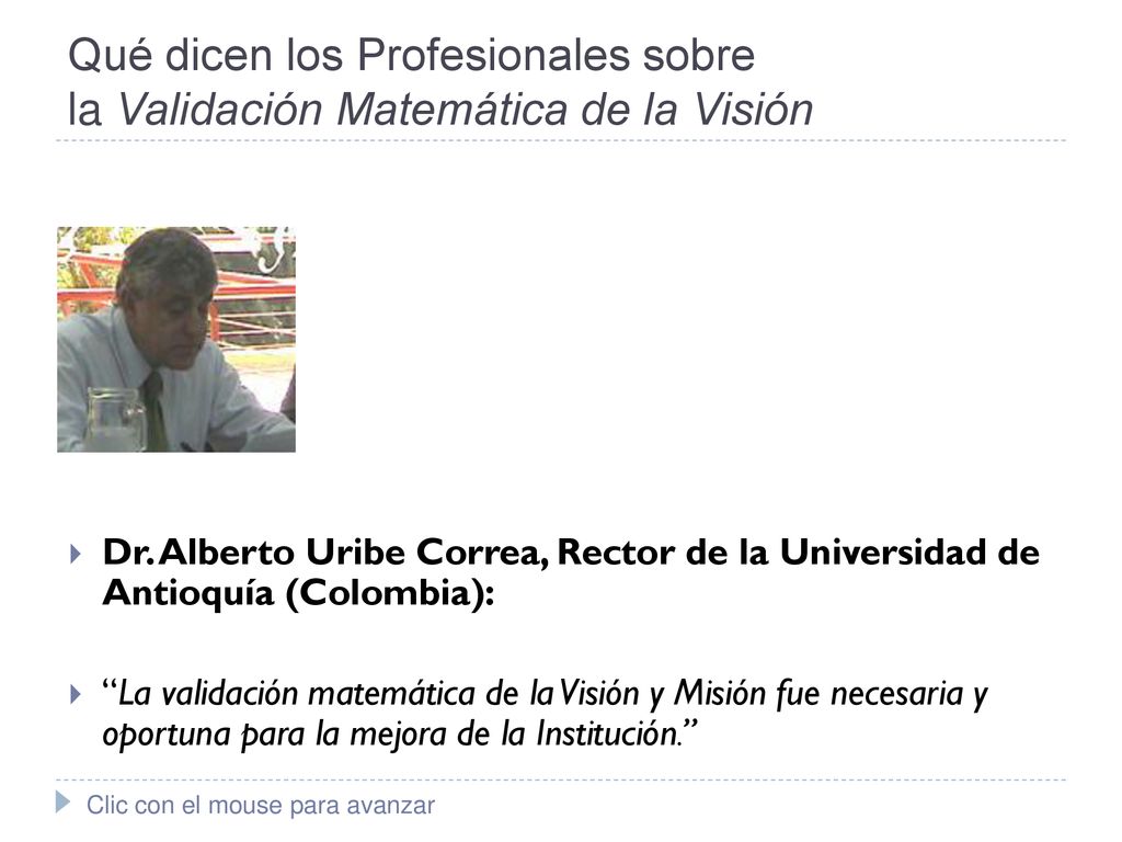Qué dicen los Profesionales sobre la Validación Matemática de la Visión