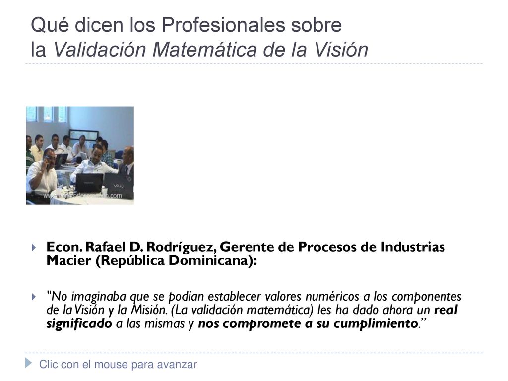 Qué dicen los Profesionales sobre la Validación Matemática de la Visión