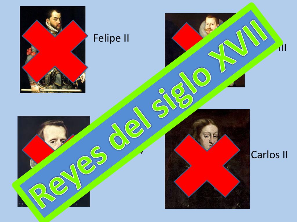Felipe II Felipe III Reyes del siglo XVII Felipe IV Carlos II