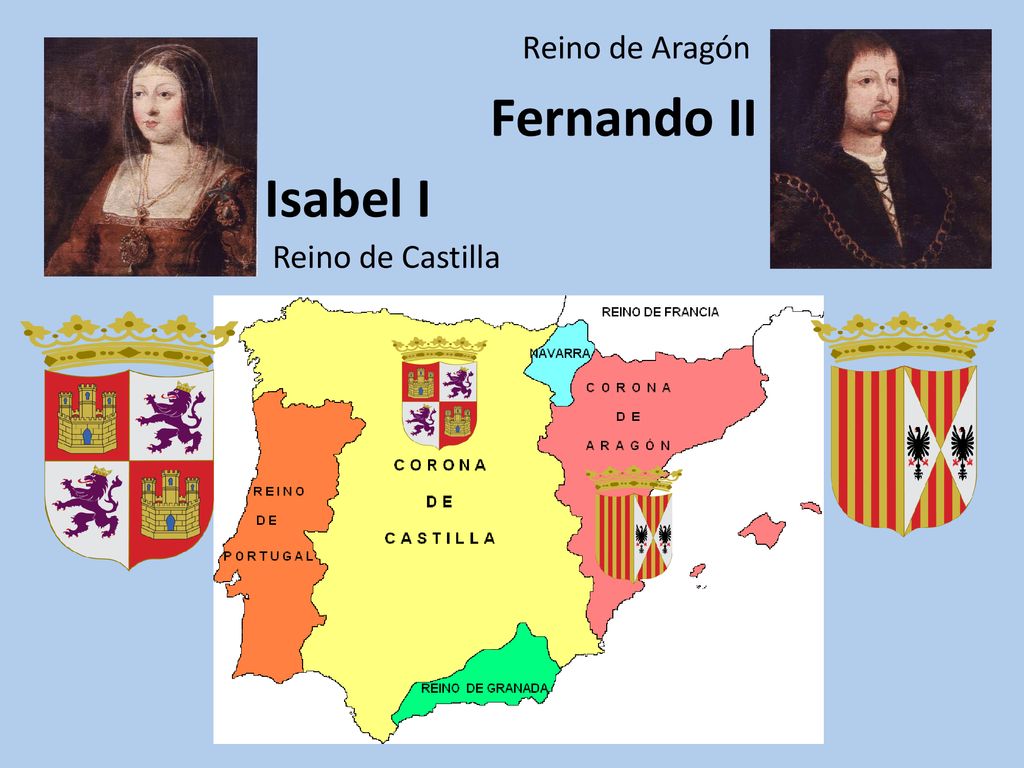 Reino de Aragón Fernando II Isabel I Reino de Castilla