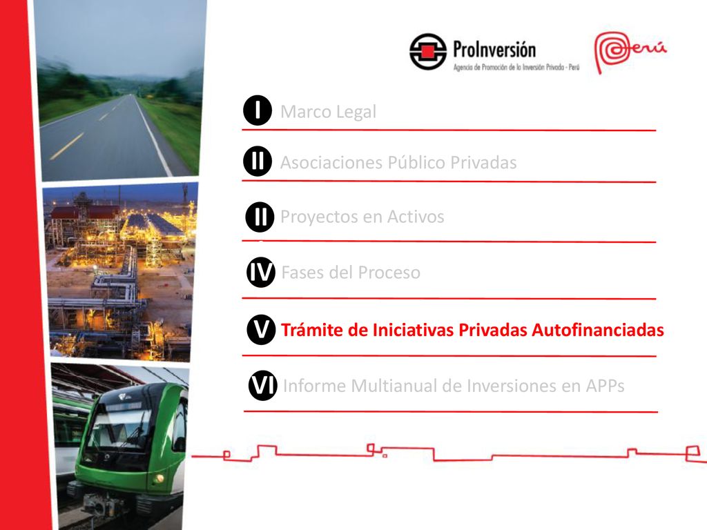 I II III IV V VI Marco Legal Asociaciones Público Privadas