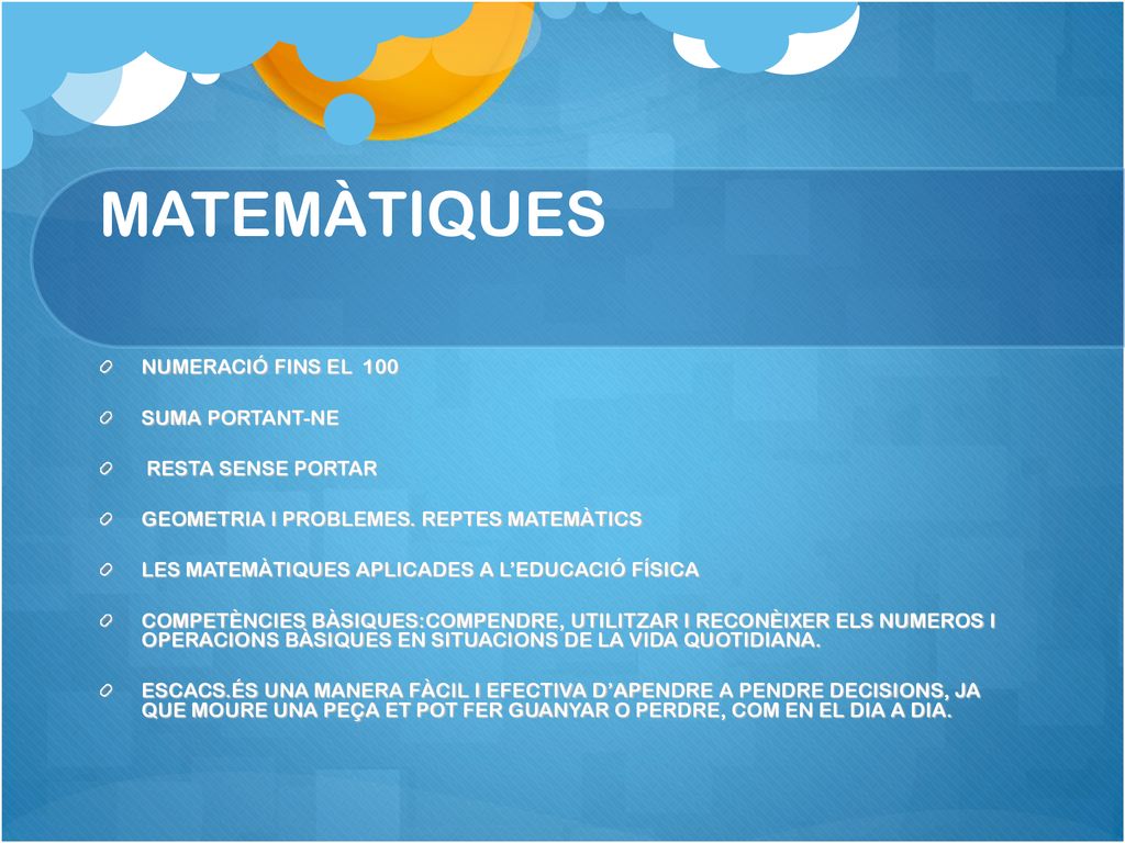 MATEMÀTIQUES NUMERACIÓ FINS EL 100 SUMA PORTANT-NE RESTA SENSE PORTAR