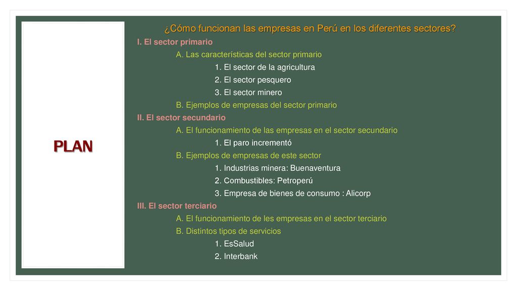 ¿Cómo funcionan las empresas en Perú en los diferentes sectores