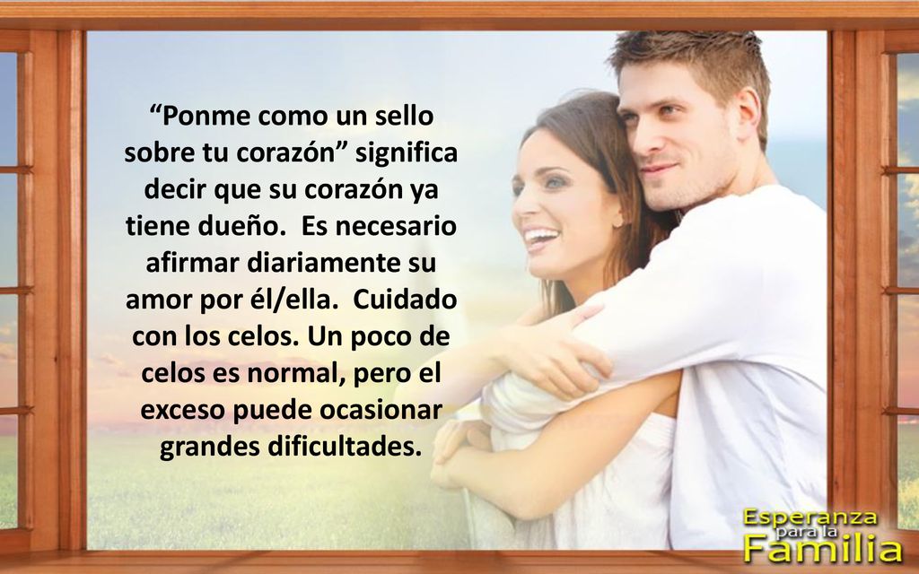 Ponme como un sello sobre tu corazón significa decir que su corazón ya tiene dueño.