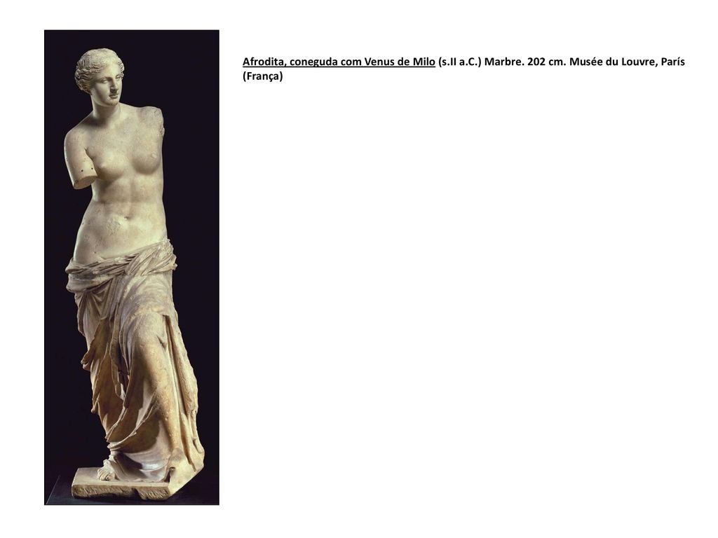 Afrodita, coneguda com Venus de Milo (s. II a. C. ) Marbre. 202 cm