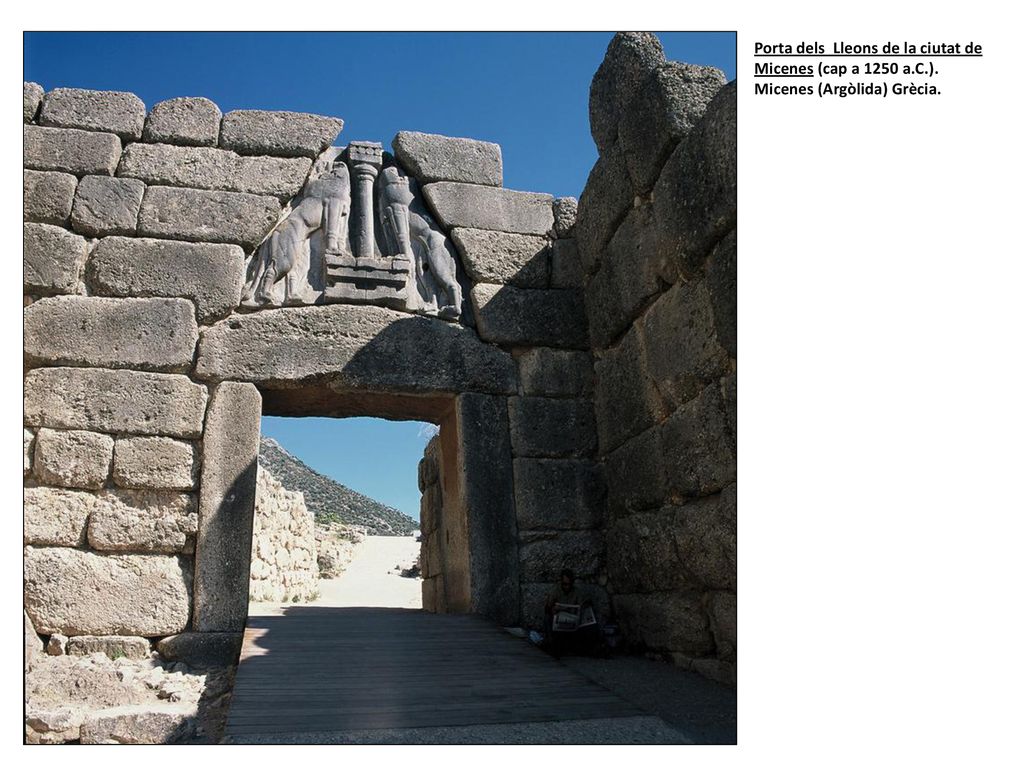 Porta dels Lleons de la ciutat de Micenes (cap a 1250 a. C. )
