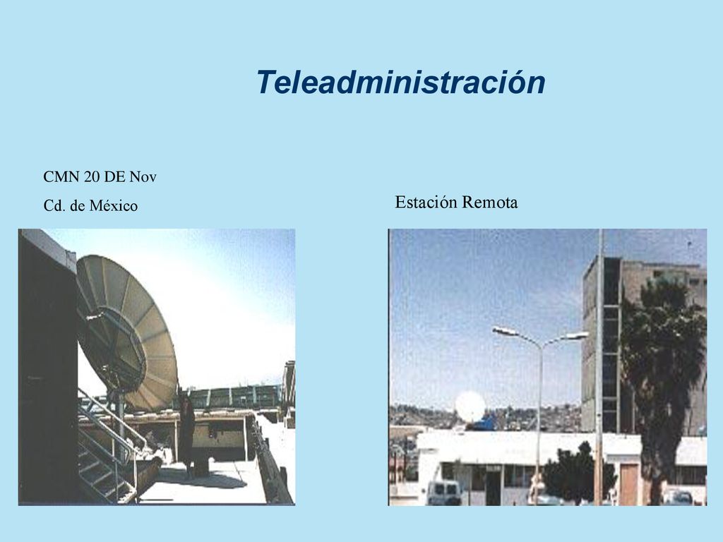 Teleadministración CMN 20 DE Nov Cd. de México Estación Remota