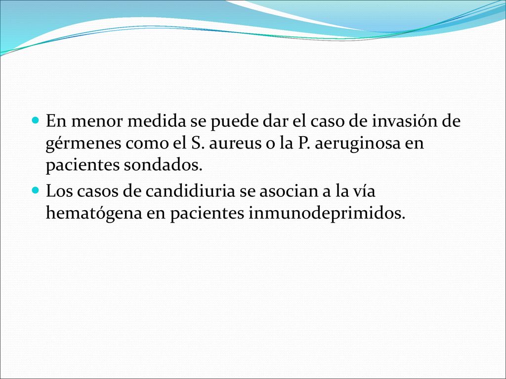 En menor medida se puede dar el caso de invasión de gérmenes como el S