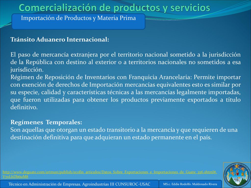 Comercialización de productos y servicios