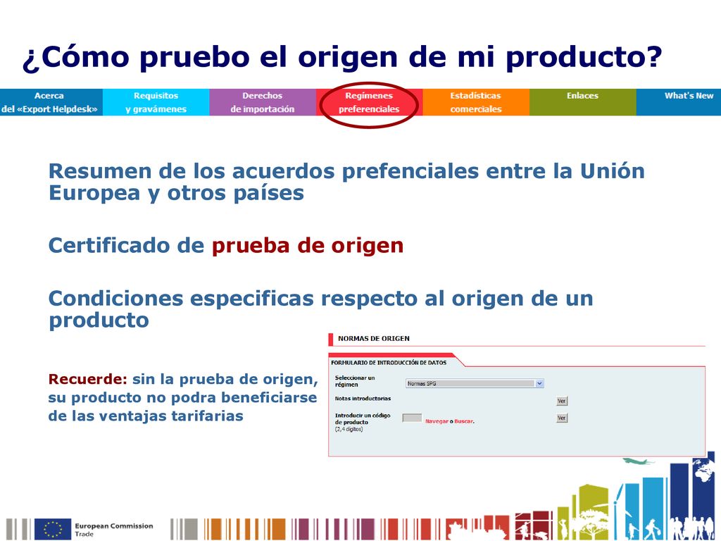 ¿Cómo pruebo el origen de mi producto