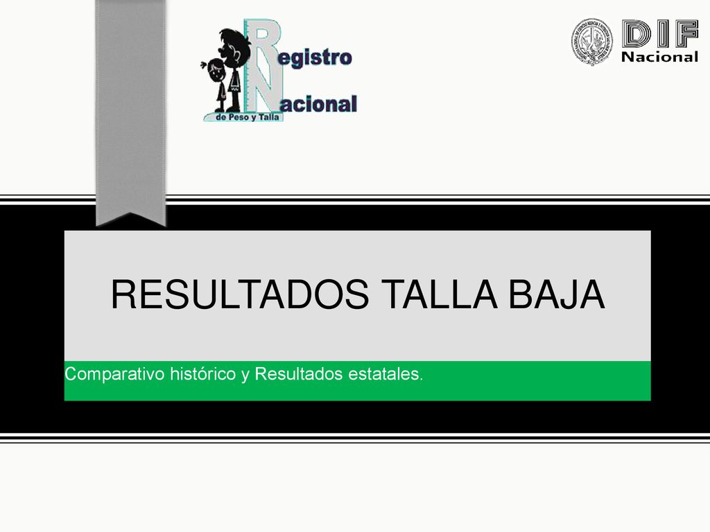 RESULTADOS TALLA BAJA Comparativo histórico y Resultados estatales.