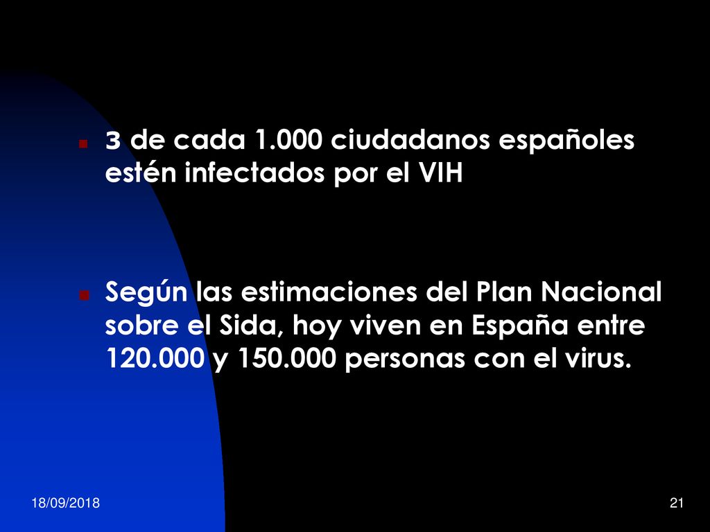 3 de cada ciudadanos españoles estén infectados por el VIH