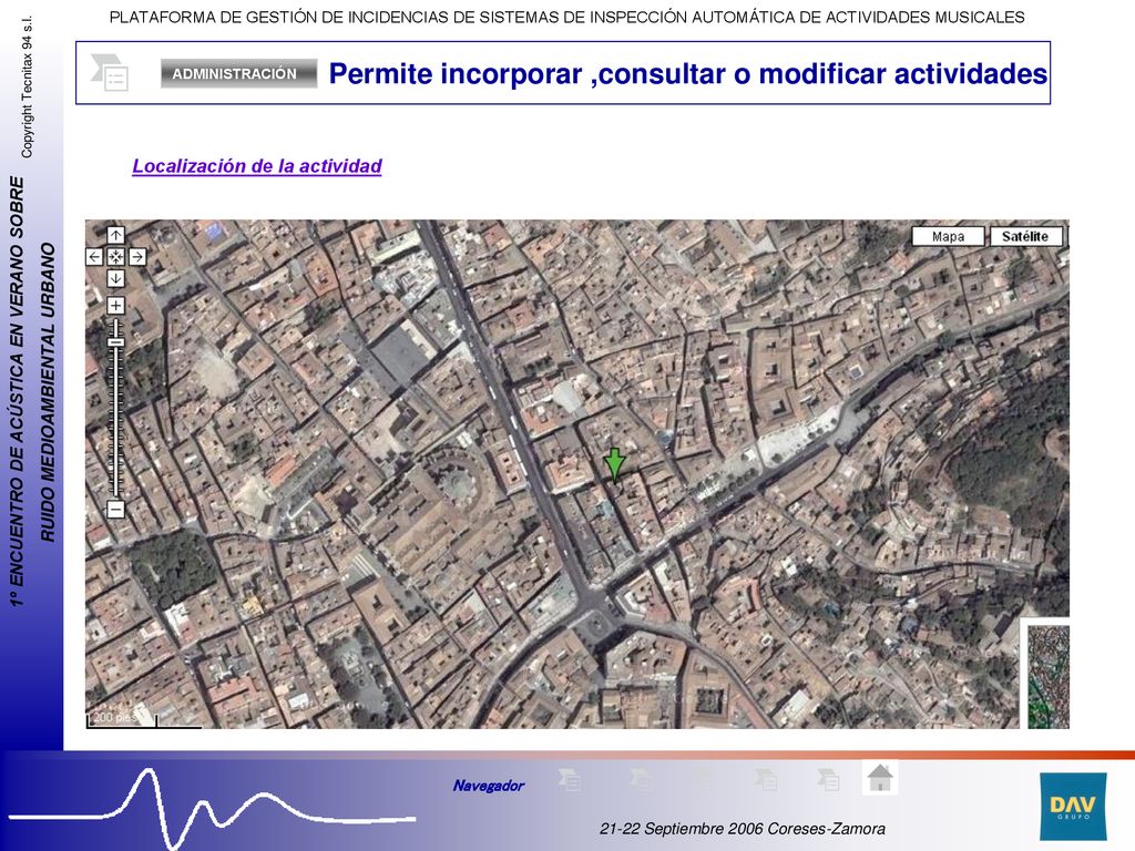 Permite incorporar ,consultar o modificar actividades