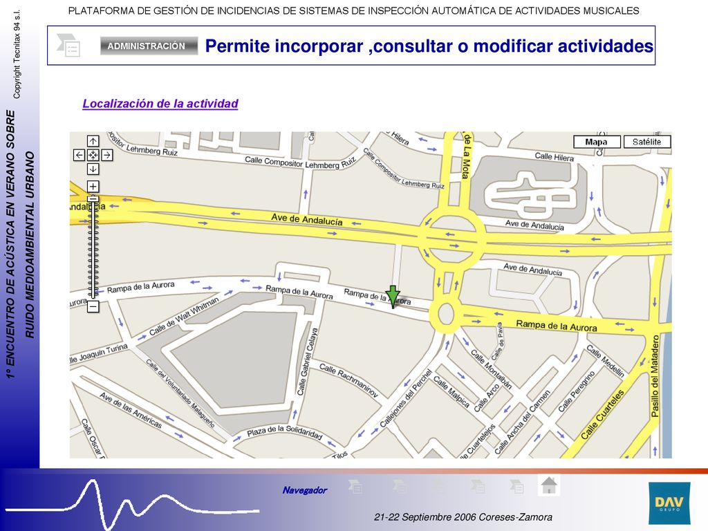 Permite incorporar ,consultar o modificar actividades