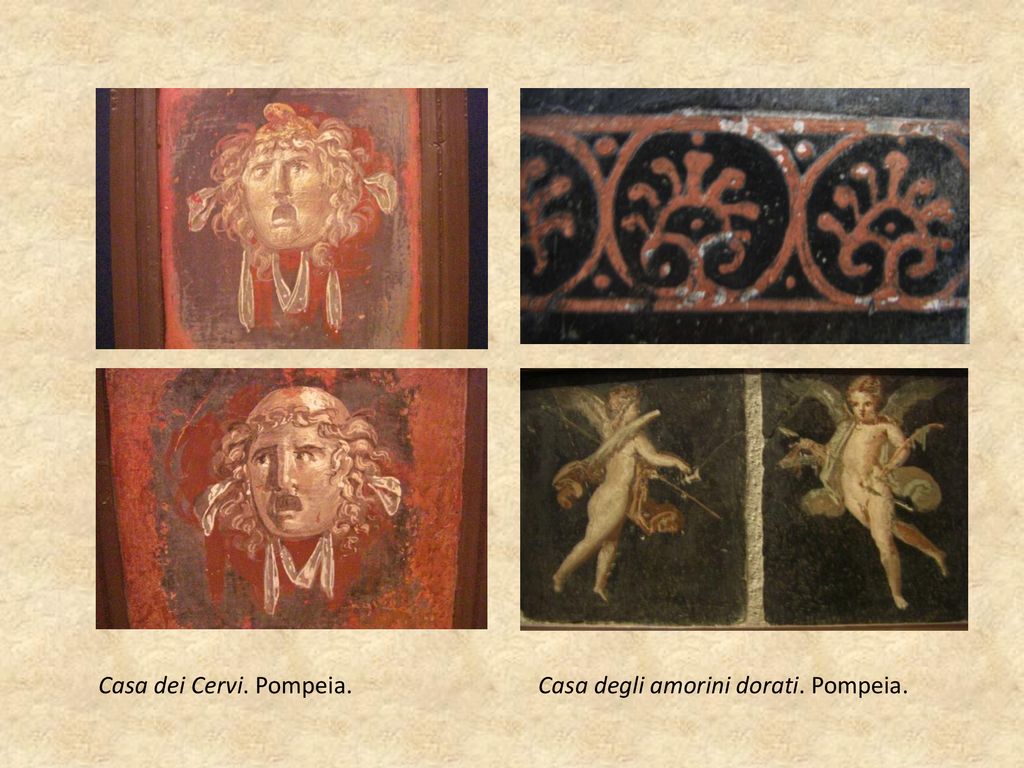 Casa dei Cervi. Pompeia. Casa degli amorini dorati. Pompeia.